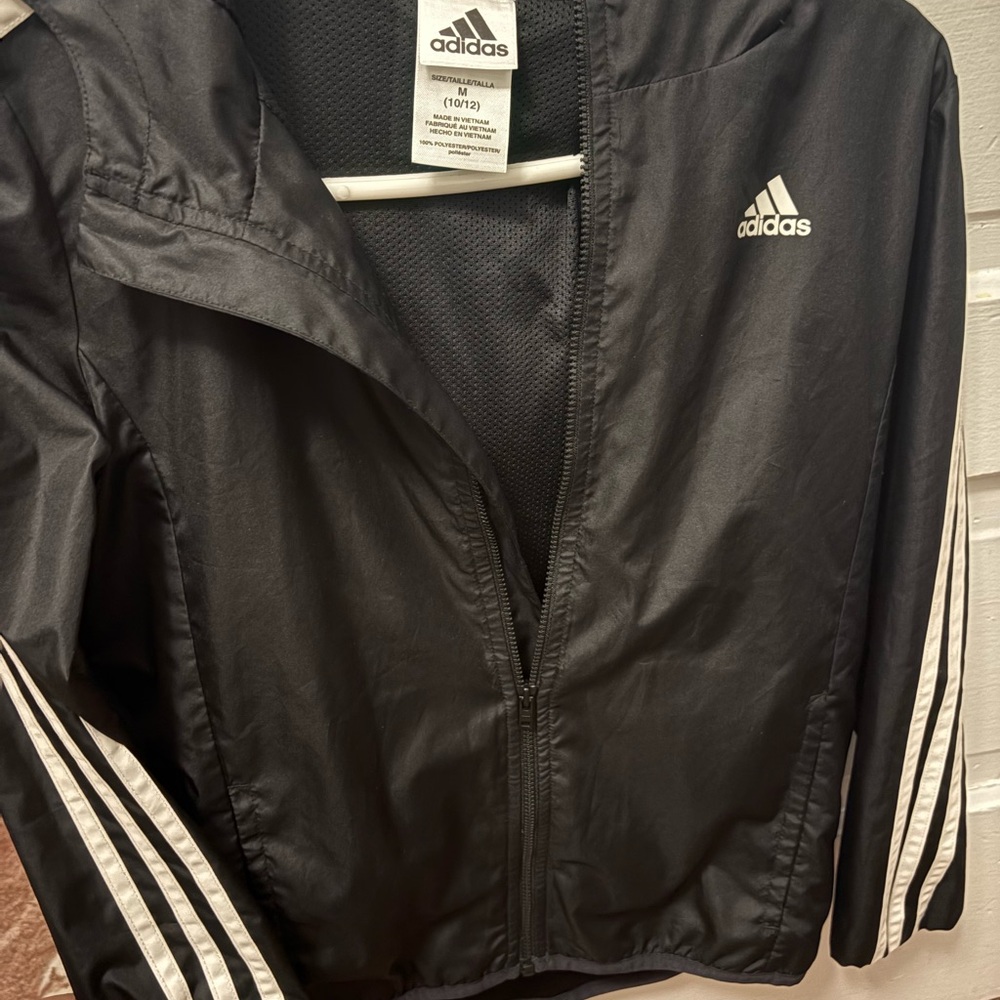 Adidas Black Polyester Jacket